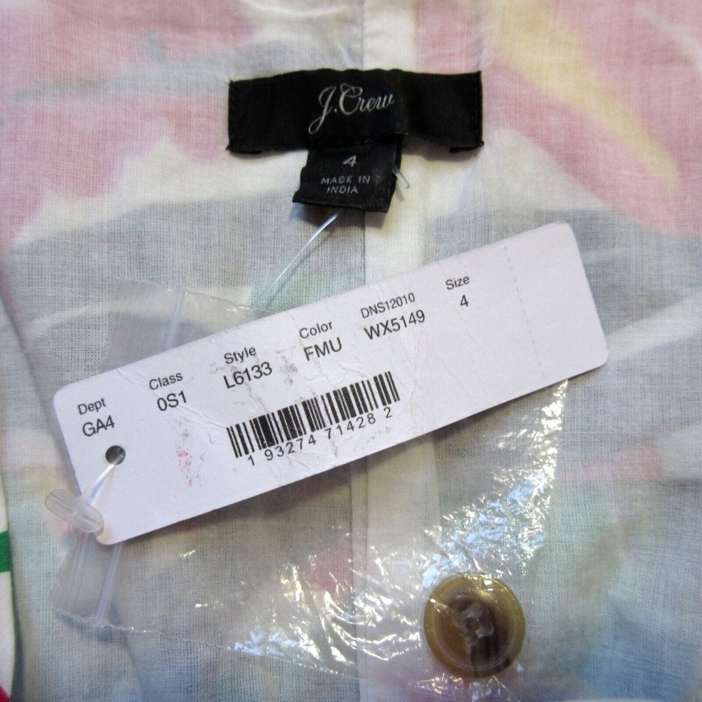 J. Crew Tropical Floral Maxi Dress - Pink, Yellow, Green - Picture 7 of 14